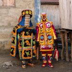 Our second encounter with Egunguns surprised us at Ganvié (image by Inger Vandyke)