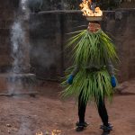 Guèlèdè fire spitter. What a fantastic and wild thing to see! (image by Inger Vandyke)