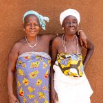 The women of King Agassa's compound include his wives, their families and his own family members (image by Inger Vandyke)