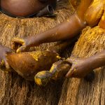 Detail of the palm oil preparation at Koku (image by Inger Vandyke)