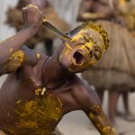 Simulated cutting at a private Koku ceremony (image by Inger Vandyke)