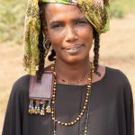 Portrait of a beautiful Fulani medicine woman from Niger (image by Inger Vandyke)