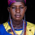 Portrait of a beautiful tattooed Fulani lady in northern Benin (image by Inger Vandyke)