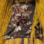 Zangbetos are adorned with a wide variety of things including monkey skulls, horns, shells and feathers (image by Inger Vandyke)