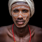 Young Arbore man with his face decorated in preparation for an Arbore wedding (image by Inger Vandyke)
