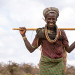 Bling is bling - a Hamer man we met wandering with his necklace fashioned out of bullets (image by Inger Vandyke)