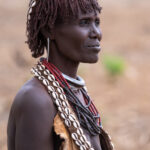 Profile of an amazing Hamer woman we met on a remote section of our tour (image by Inger Vandyke)