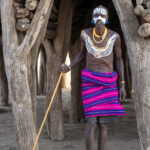 Portrait of a Karo elder in the marmar, or meeting house of Dassanech headmen (image by Inger Vandyke)