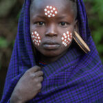 Portrait of a young Mursi girl (image by Inger Vandyke)