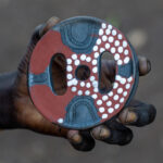 A hand sculpted Mursi lip plate (image by Inger Vandyke)