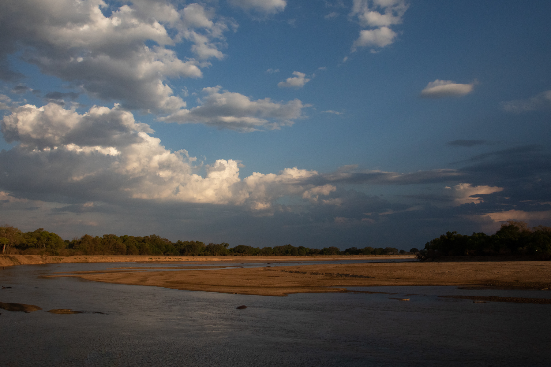 Storm cells brewing over the Luangwa River (image by Inger Vandyke)