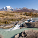 A river with waterfalls and mountains in the Torres del Paine National Park (image by Bernd Rohrschneider)