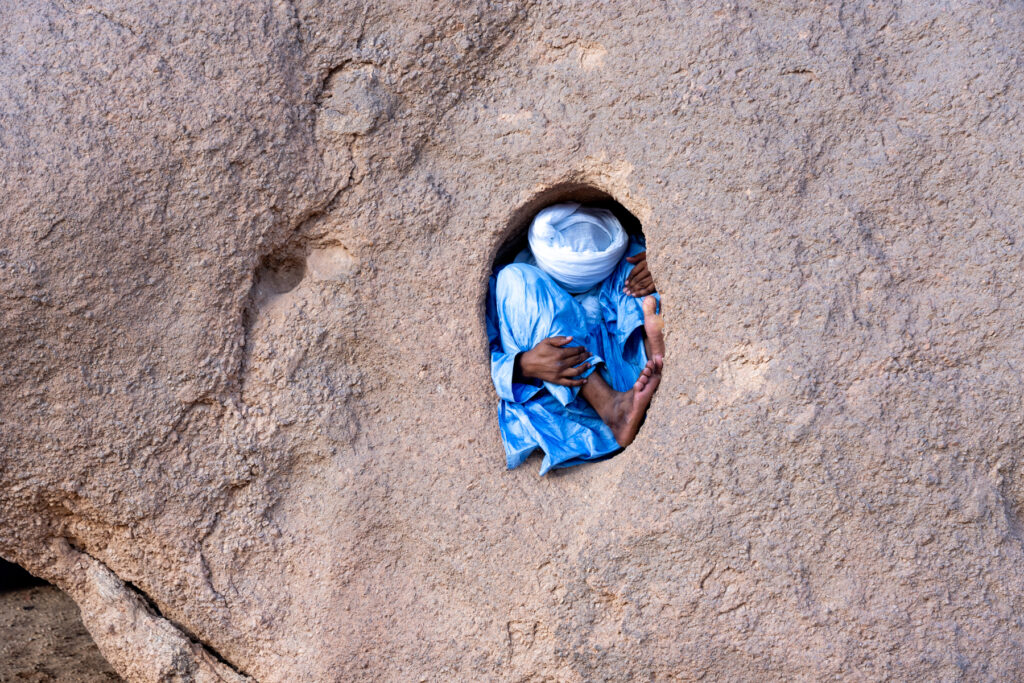 Legend states that if a person can get their whole body inside this rock hole, they will find their life partner (image by Inger Vandyke)