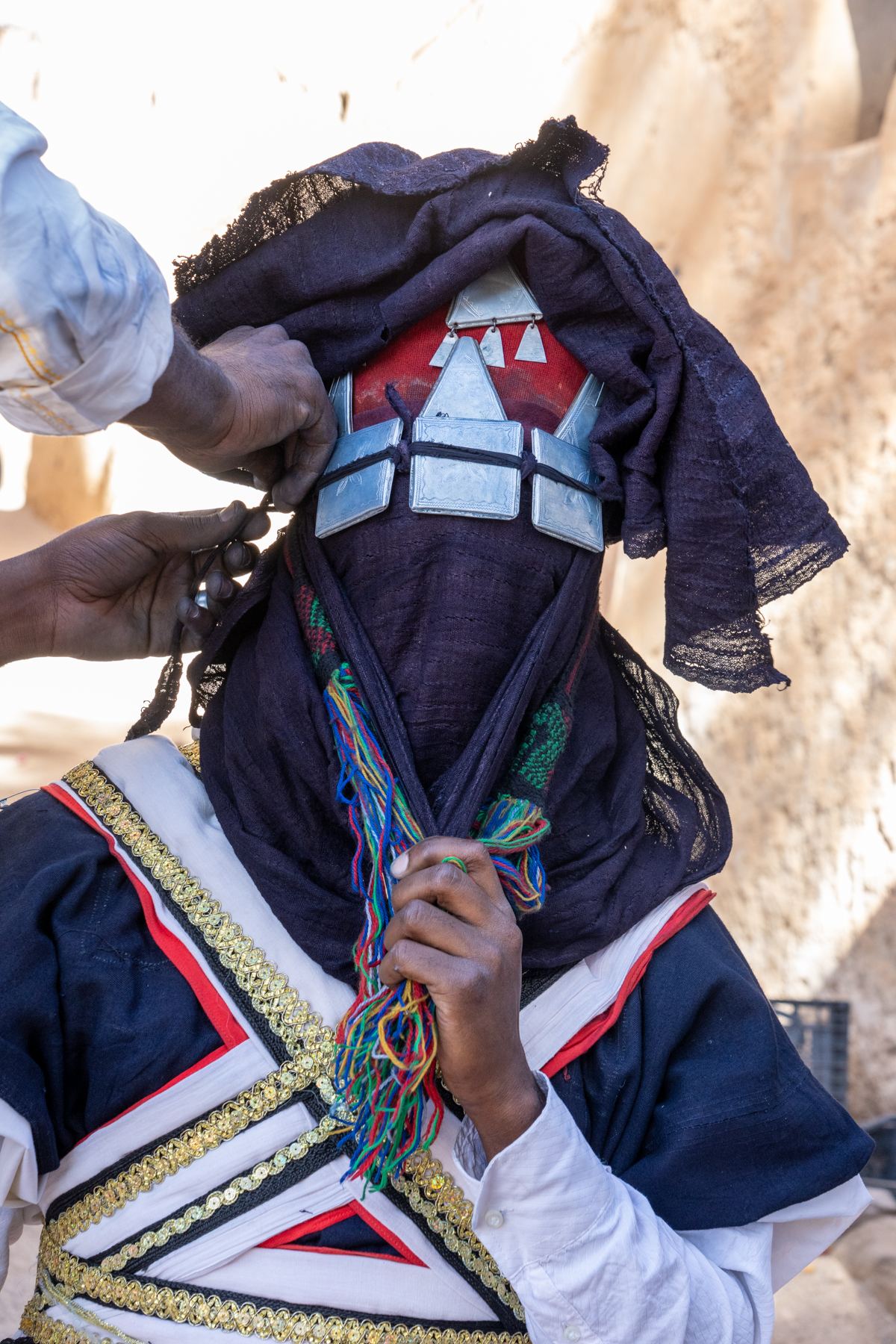 Preparing the warriors for Sabiba is a detailed and intricate process (image by Inger Vandyke)
