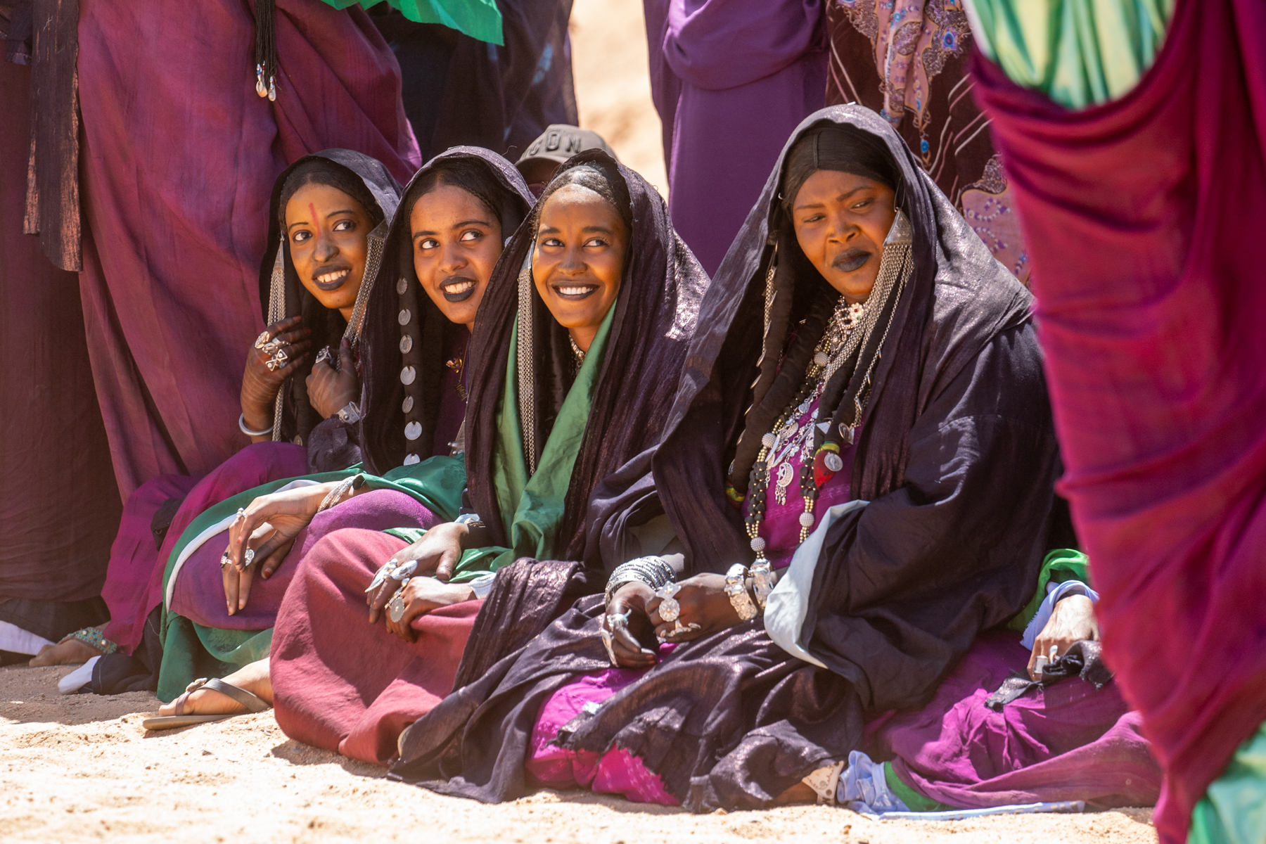 Tuareg women dressed for Sabiba (image by Inger Vandyke)