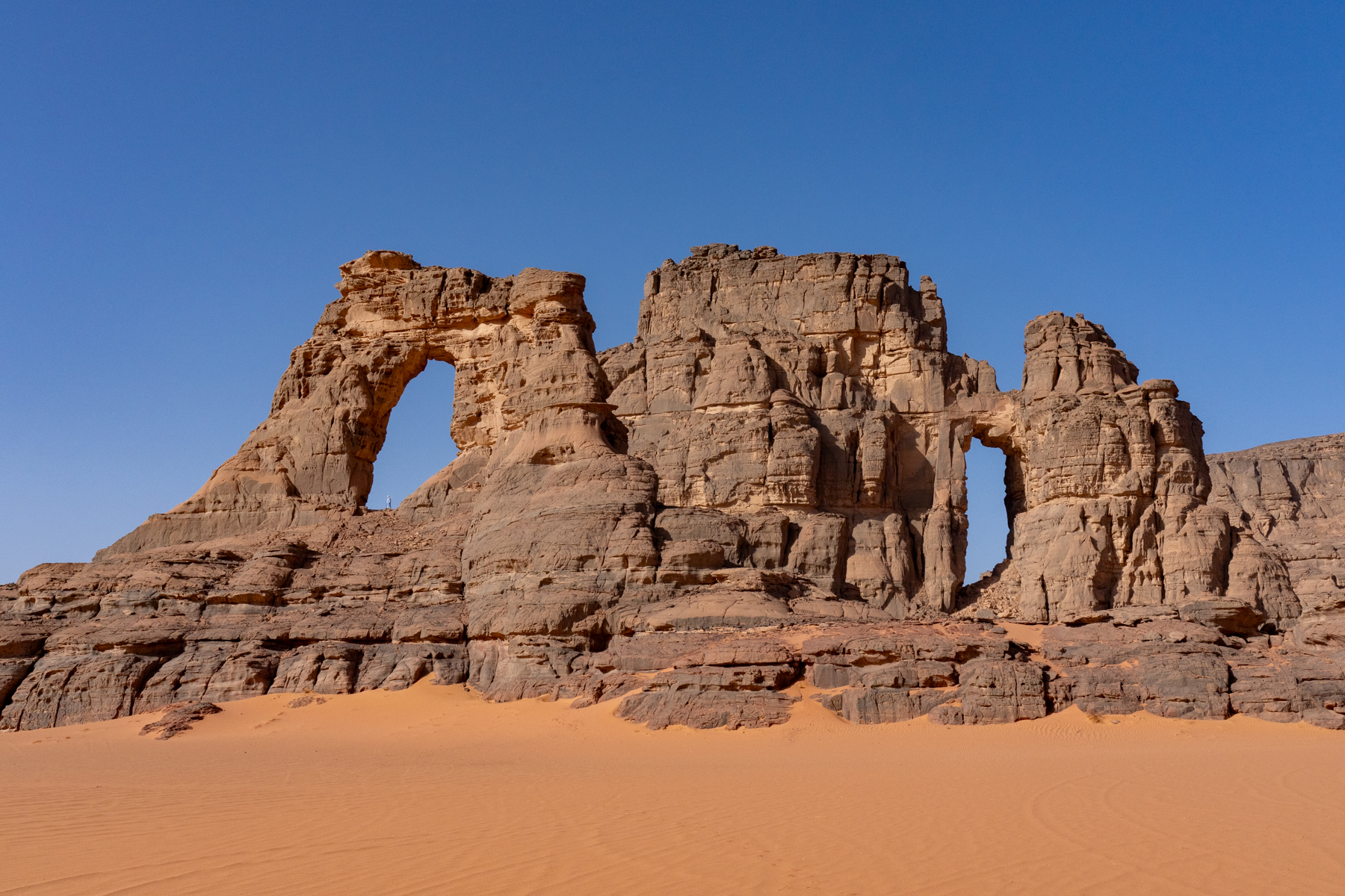 The incredible Timjadawin, the Cathedral of Tadrart Rouge (image by Inger Vandyke)
