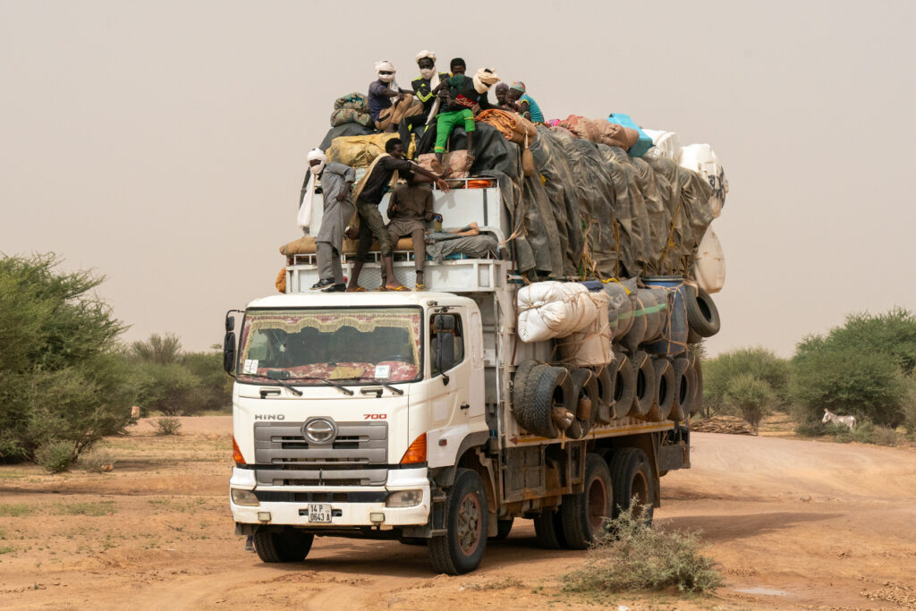 A typical trans-African truck in northern Chad (image by Inger Vandyke)