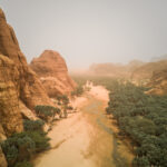 Bachekele oasis by drone (image by Inger Vandyke)
