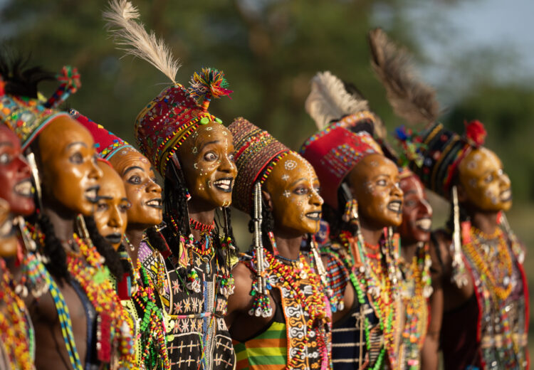 Strong facial expressions are seen as a highly attractive feature of Wodaabe men (image by Inger Vandyke)