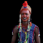 Smiling Wodaabe young man at the Gerewol (image by Inger Vandyke)