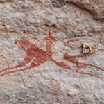 Detail of the horse rider rock art at Turkeï (image by Inger Vandyke)