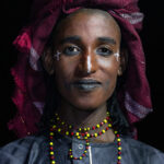 Creating portraits while Wodaabe men dance at night is not impossible but it is difficult! (image by Inger Vandyke)