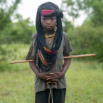 Portrait of a shy young Wodaabe boy (image by Inger Vandyke)