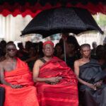 Ashanti chiefs presiding over an Ashanti funeral (image by Inger Vandyke)