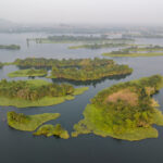 The islands of Lake Volta, the largest artificial reservoir in the world (image by Inger Vandyke)