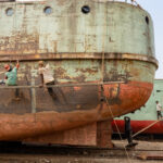 Breaking ships in Bangladesh (image by Inger Vandyke)