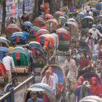 Cycle Rickshaw rush hour (image by Inger Vandyke)