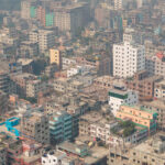 Aerial view of Dhaka, one of the most over-populated cities on earth (image by Inger Vandyke)