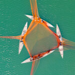 Four-boat fishing aerial (image by Inger Vandyke)