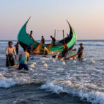 Heading out to sea in one of Bangladesh's charismatic Moonboats (image by Inger Vandyke)