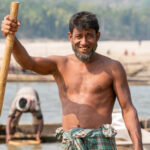 A stone miner takes a break (image by Inger Vandyke)