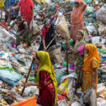 Waste picking women in remote Bangladesh (image by Inger Vandyke)
