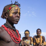 The young bride attending her Micha ceremony of Dassanech people (image by Inger Vandyke)
