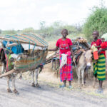 Young Dassanech girls on migration (image by Inger Vandyke)