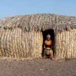 An El Molo lady in the door of her home (image by Inger Vandyke)