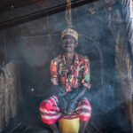 An elderly Gabra man in the doorway of a Mandasse (image by Inger Vandyke)