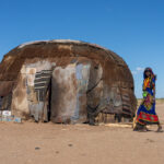 A Gabra woman walking home (image by Inger Vandyke)
