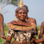 Pokot woman dancing at sunset (image by Inger Vandyke)