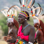 Rendile Morans celebrating at a wedding (image by Inger Vandyke)