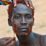Samburu Moran face painting (image by Inger Vandyke)