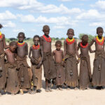 Young Dassanech girls dressed for Micha (image by Inger Vandyke)