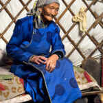 Portrait of an elderly Mongolian nomad woman near Tsaagan Nuur (image by Inger Vandyke)