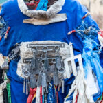 The detailed back of a female shaman's coat (image by Inger Vandyke)