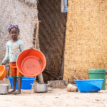 Children growing up in the fishing community at Tombua (image by Inger Vandyke)