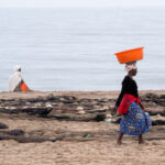 Women at the fishing community of Tombua (image by Inger Vandyke)