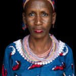 Portrait of a beautifully tattooed Fulani woman in northern Benin (image by Ingrid Koedood)